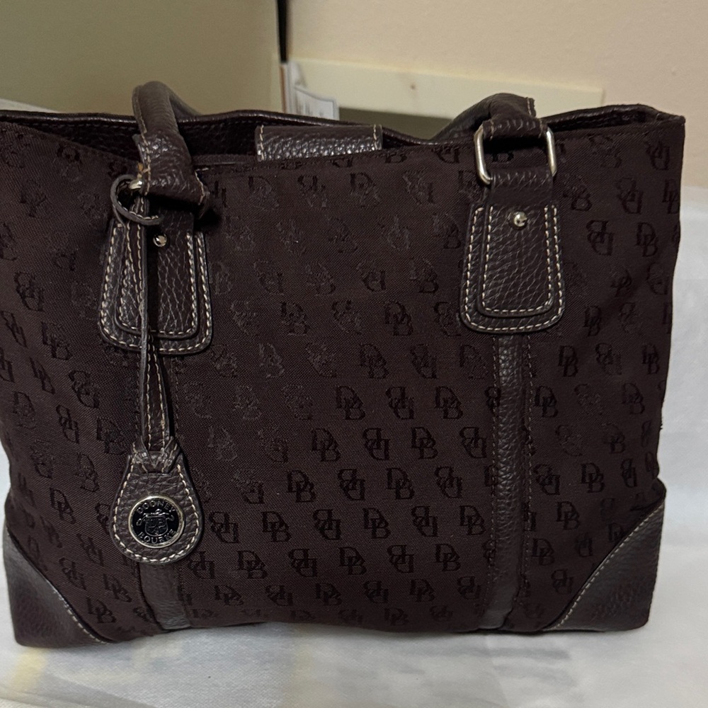 Dooney & Bourke Dark Brown Monogram Tote